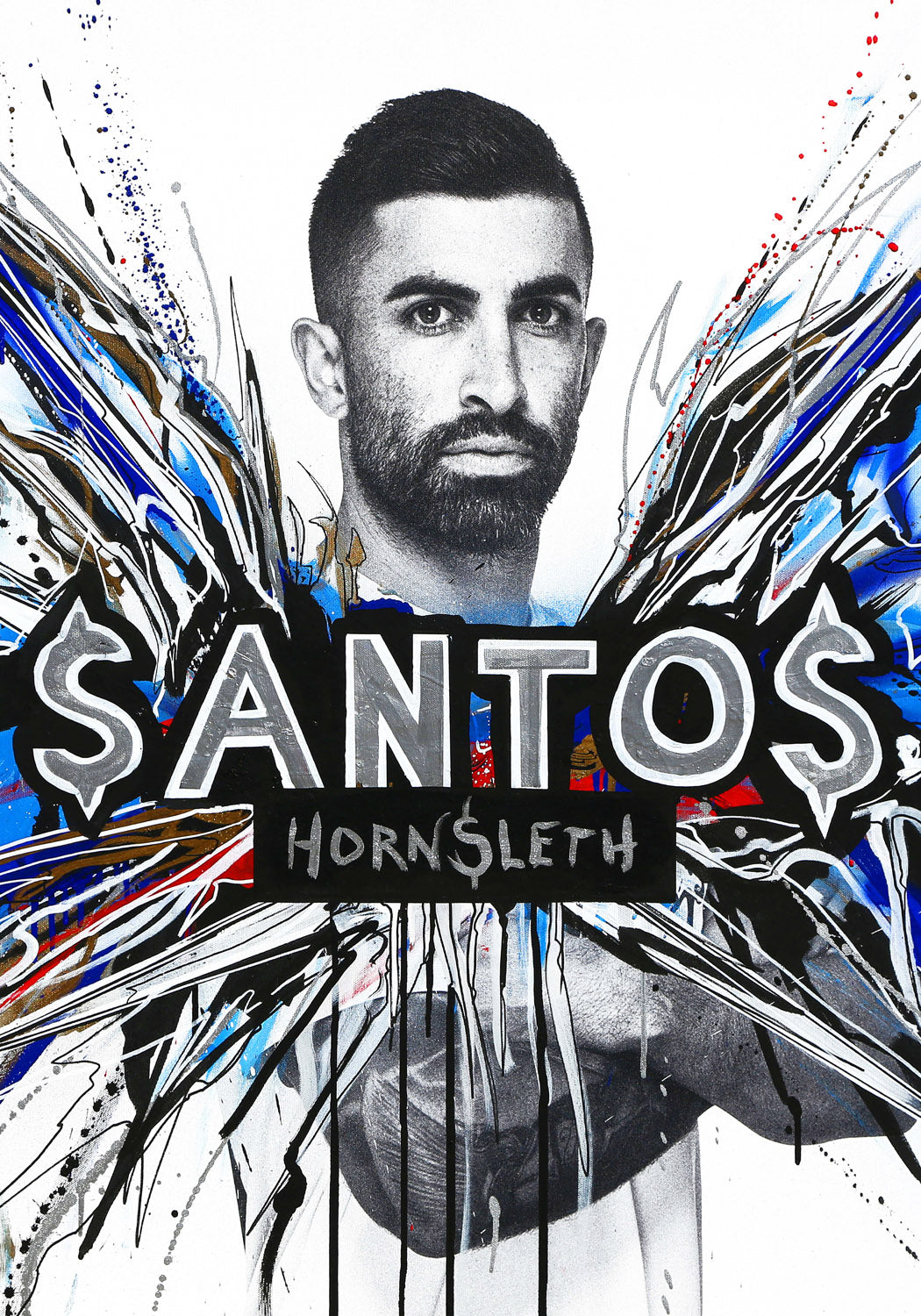 FCK - Santos - Plakat af Hornsleth