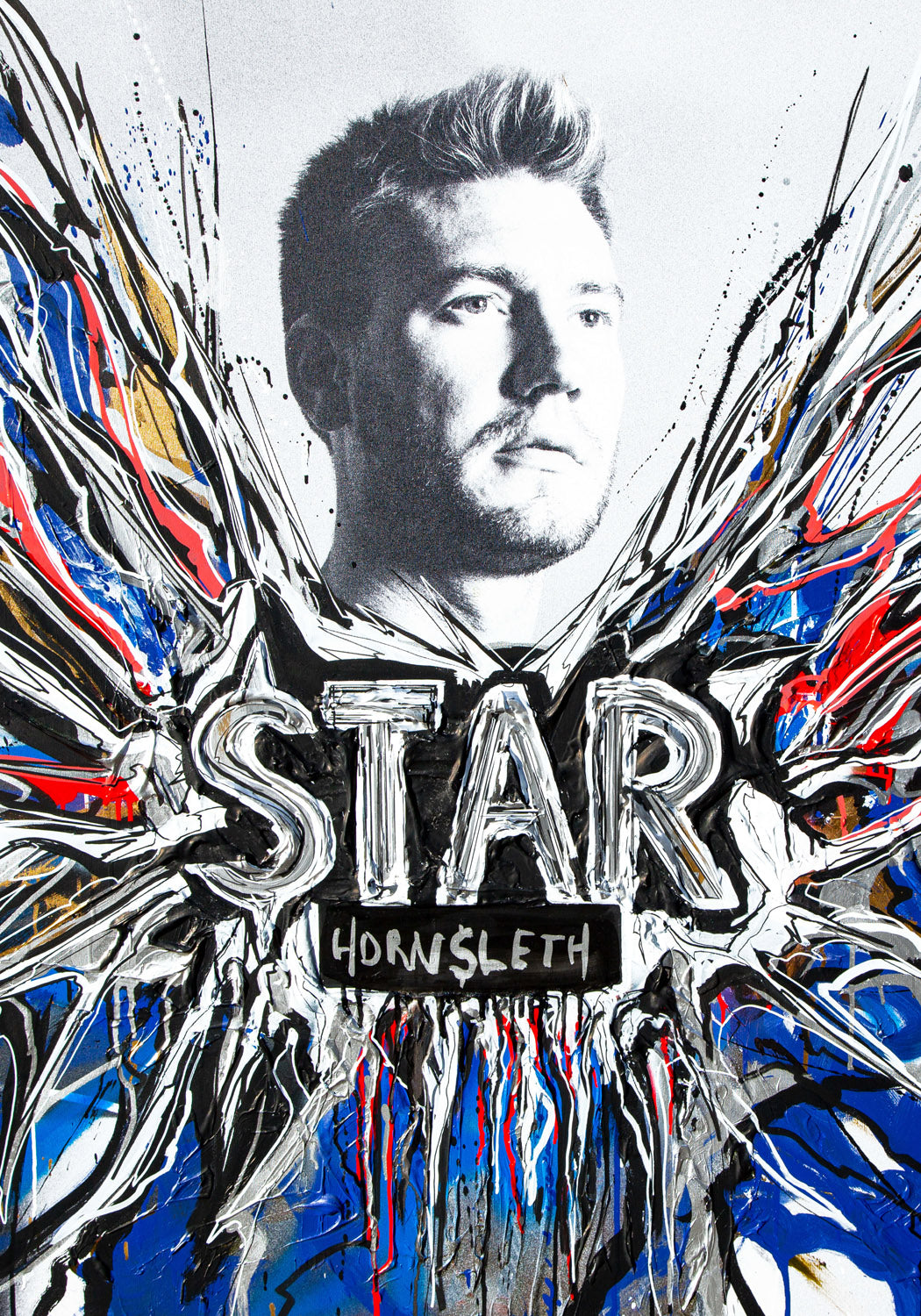 FCK - Star - Plakat af Hornsleth