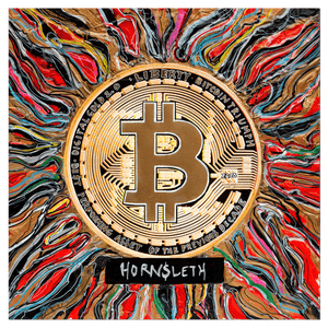 Hornsleth - Bitcoin Triumph- 80 x 80 cm - Hornsleth Shop