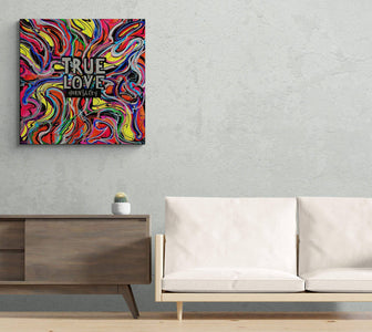Hornsleth - True Love - 80 x 80 cm - Hornsleth Shop